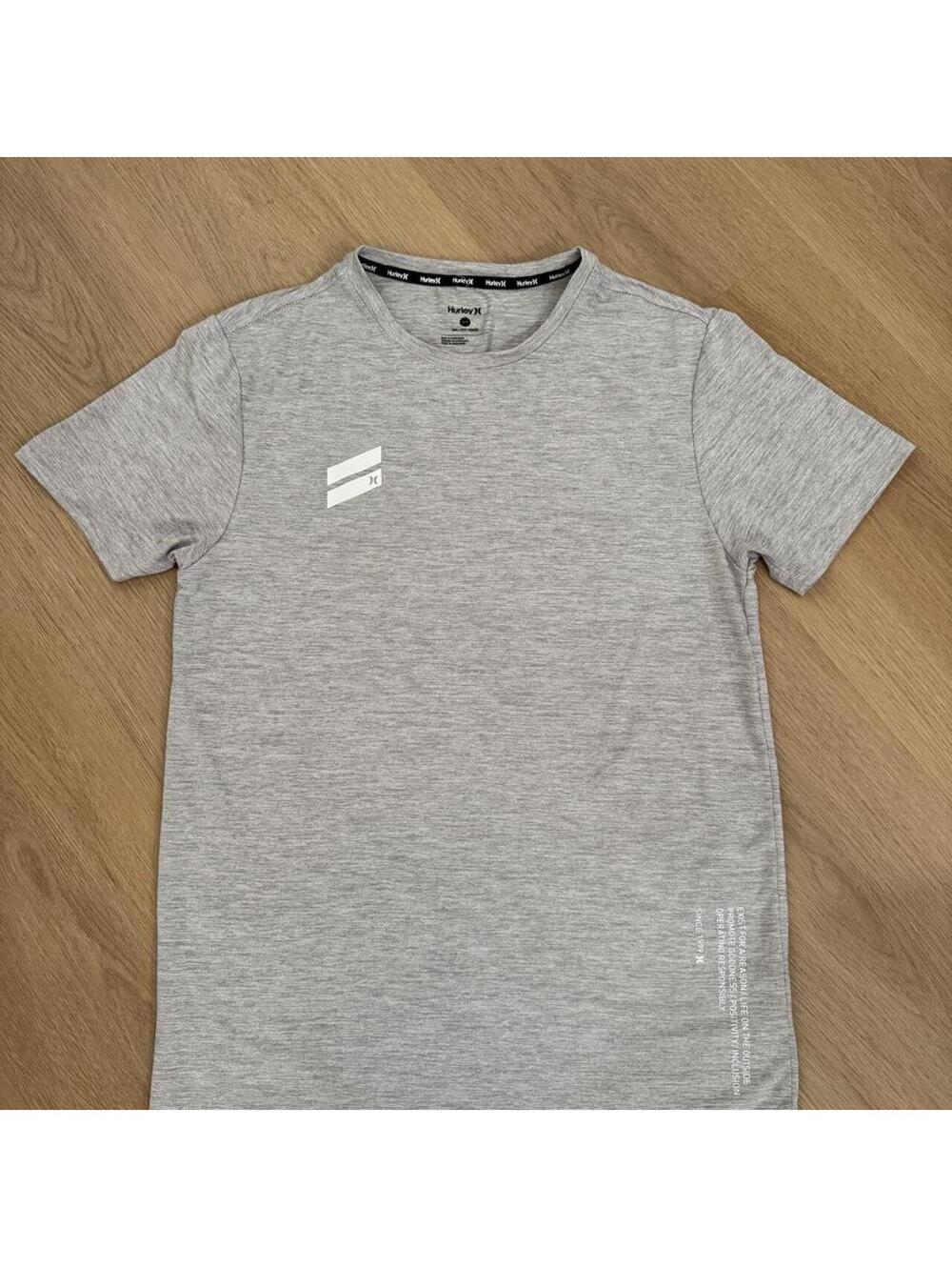 Hurley Exist High Performance T-Shirt Small | Gray Athletic Tee